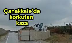 Çanakkale’de korkutan kaza