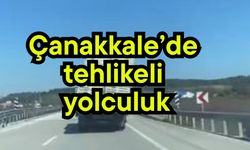 Çanakkale’de tehlikeli yolculuk
