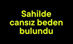 Sahilde cansız beden bulundu