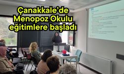 Çanakkale’de Menopoz Okulu eğitimlere başladı (Video)