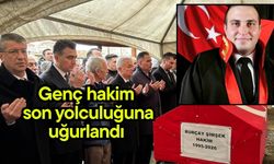 Genç hakim son yolculuğuna uğurlandı