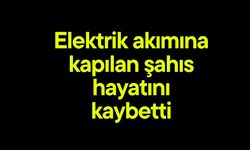 Elektrik akımına kapılan şahıs hayatını kaybetti