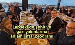 Lapseki’de şehit ve gazi yakınlarına anlamlı iftar programı