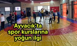 Ayvacık’ta spor kurslarına yoğun ilgi