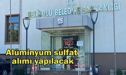 Alüminyum sülfat alımı yapılacak