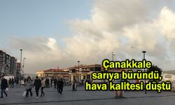 Çanakkale sarıya büründü, hava kalitesi düştü (Video)