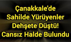 Çanakkale'de Sahilde Yürüyenler Dehşete Düştü! Cansız Halde Bulundu