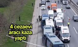 4 cezaevi aracı kaza yaptı (Video)
