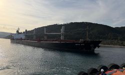 Çanakkale'de karaya oturan gemi kurtarıldı (Video)