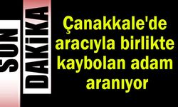 Çanakkale'de aracıyla birlikte kaybolan adam aranıyor