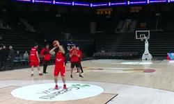 A Milli Basketbol Takımı hazırlıklarını sürdürdü (Video)
