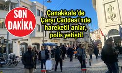 Çanakkale’de Çarşı Caddesi’nde hareketli anlar