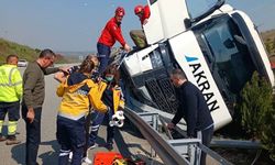 Tek taraflı kazada sürücü yaralandı