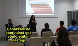 Çanakkale’de sporculara çok yönlü eğitim desteği