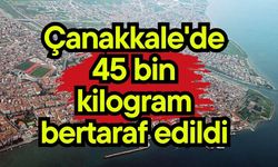 Çanakkale'de 45 bin kilogram bertaraf edildi
