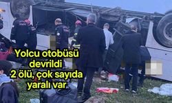 Yolcu otobüsü devrildi 2 ölü, çok sayıda yaralı var