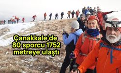 Çanakkale’de 80 sporcu 1752 metreye ulaştı