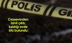 Cezaevinden izinli çıktı, kaldığı evde ölü bulundu