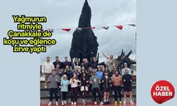 Yağmurun ritmiyle Çanakkale’de koşu ve eğlence zirve yaptı