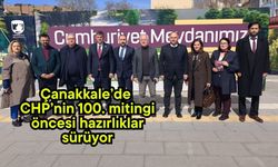 Çanakkale’de CHP’nin 100. mitingi öncesi hazırlıklar sürüyor (Video)