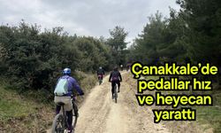Çanakkale’de pedallar hız ve heyecan yarattı