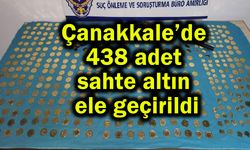 Çanakkale'de 438 sahte altın ele geçirildi