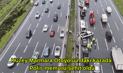 Kuzey Marmara Otoyolu'ndaki kazada 1 polis memuru şehit oldu