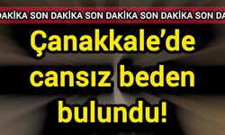 Son Dakika: Çanakkale’de cansız beden bulundu!