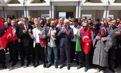 Çanakkale'de İsrail'in Filistinli esirleri hedef alan 'idam yasası' protesto edildi