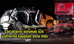 Feci kaza anneyi çocuklarından ayırdı