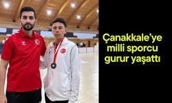 Çanakkale’ye milli sporcu gurur yaşattı