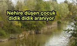 Nehire düşen çocuk didik didik aranıyor