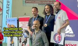 Çanakkale’de sporcusundan büyük başarı