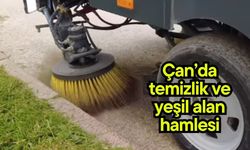Çan’da temizlik ve yeşil alan hamlesi