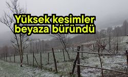 Yüksek kesimler beyaza büründü