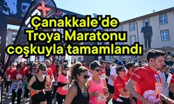 Çanakkale'de Troya Maratonu coşkuyla tamamlandı