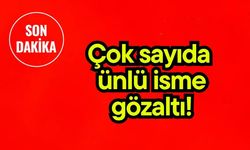 Çok sayıda ünlü isme gözaltı!