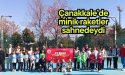 Çanakkale’de minik raketler sahnedeydi