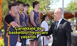Çanakkale’de basketbol heyecanı yaşandı