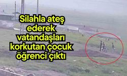 Silahla ateş ederek vatandaşları korkutan çocuk öğrenci çıktı