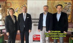 Çanakkale Diş Hekimleri Odası'nın yeni yönetimi basınla buluştu