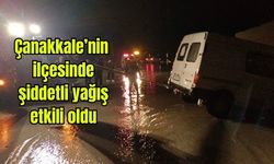 Sağanak Ayvacık'ı Vurdu (Video)