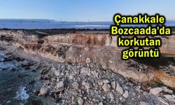 Çanakkale Bozcaada'da korkutan görüntü!