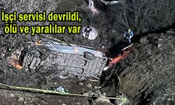 İşçi servisi devrildi, ölü ve yaralılar var (Video)