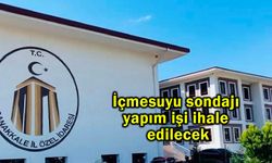 İçmesuyu sondajı yapım işi ihale edilecek