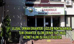 Orman envanter işlemleri yaptırılacak