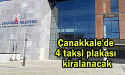 Çanakkale'de 4 taksi plakası kiralanacak