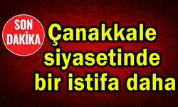 Çanakkale siyasetinde bir istifa daha