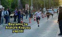 Bayramiç'te Atatürk Koşusu yapıldı