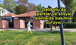 Gelibolu’da parklar ve sosyal alanlarda bakımlar sürüyor